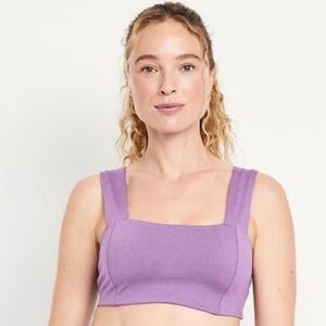 NWT Purple Bandeau Sports Bra